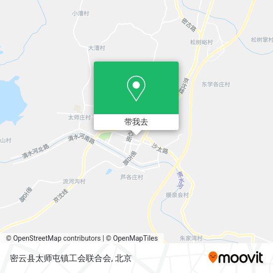 密云县太师屯镇工会联合会地图