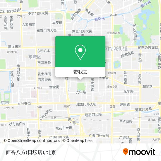 面香八方(日坛店)地图