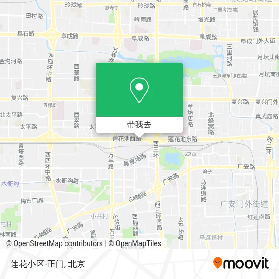 莲花小区-正门地图