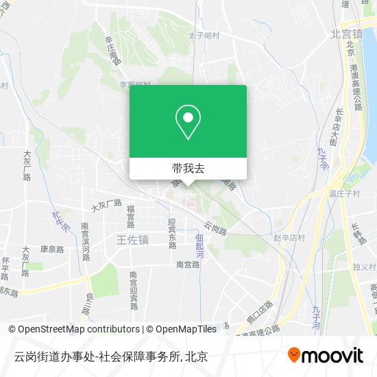 云岗街道办事处-社会保障事务所地图