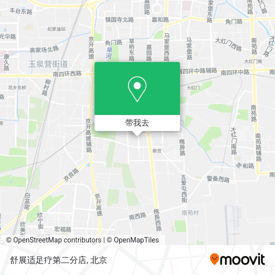 舒展适足疗第二分店地图