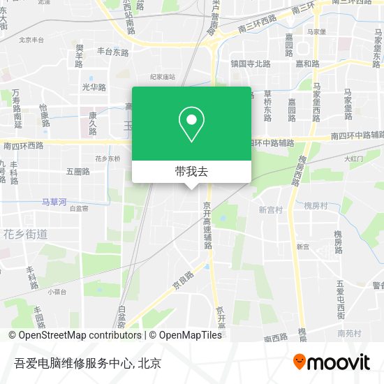 吾爱电脑维修服务中心地图