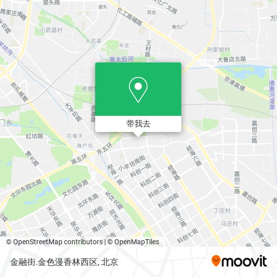 金融街.金色漫香林西区地图