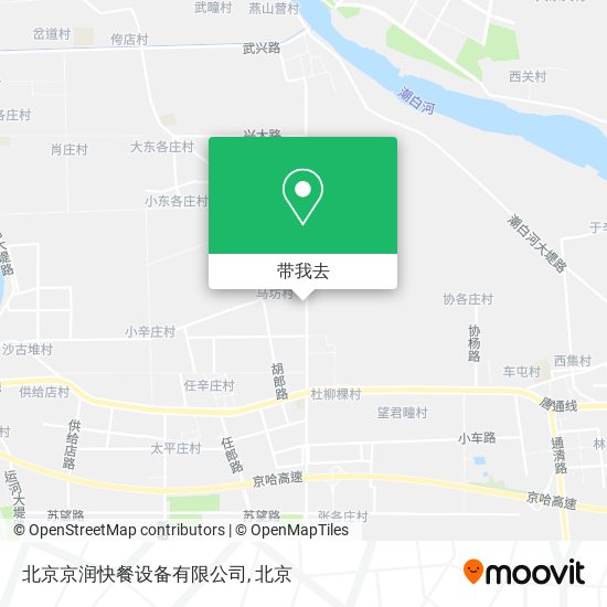 北京京润快餐设备有限公司地图