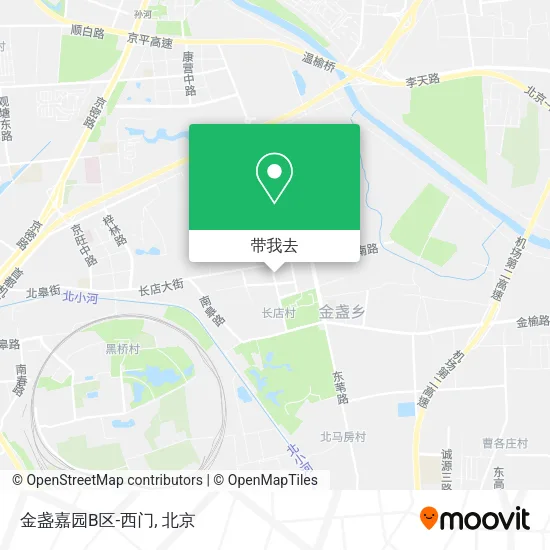 金盏嘉园B区-西门地图