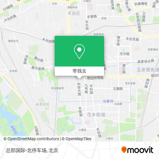 总部国际-北停车场地图