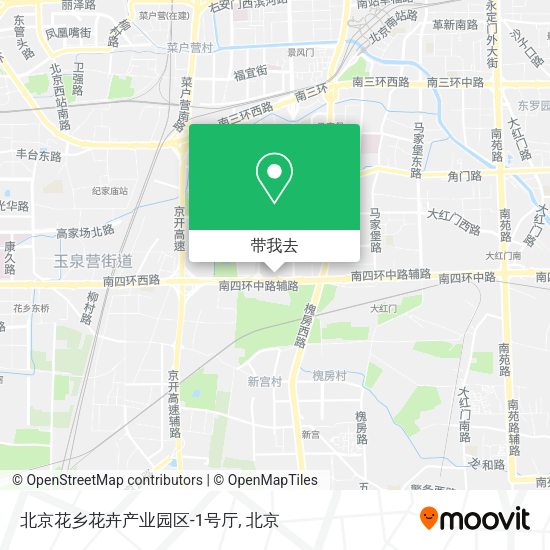 北京花乡花卉产业园区-1号厅地图