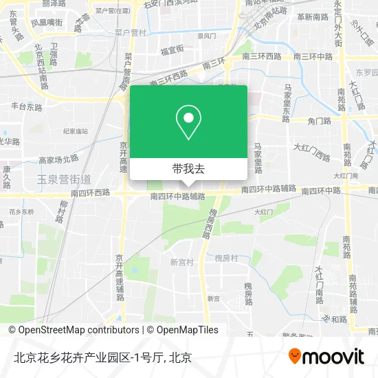 北京花乡花卉产业园区-1号厅地图