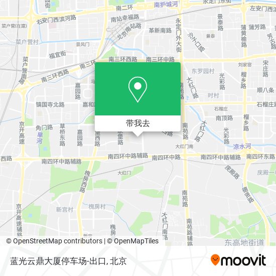 蓝光云鼎大厦停车场-出口地图