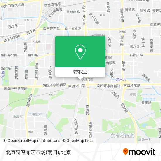 北京窗帘布艺市场(南门)地图