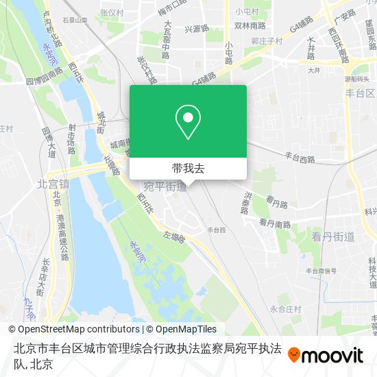 北京市丰台区城市管理综合行政执法监察局宛平执法队地图