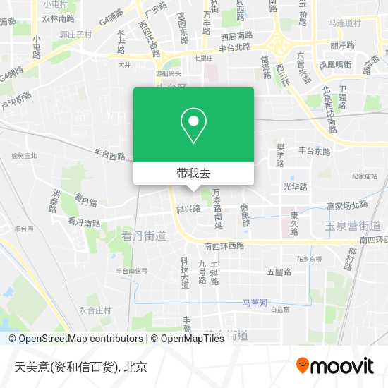 天美意(资和信百货)地图