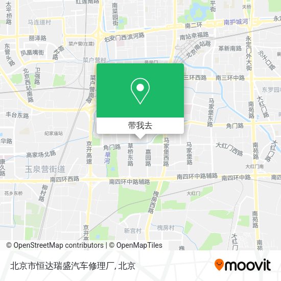 北京市恒达瑞盛汽车修理厂地图