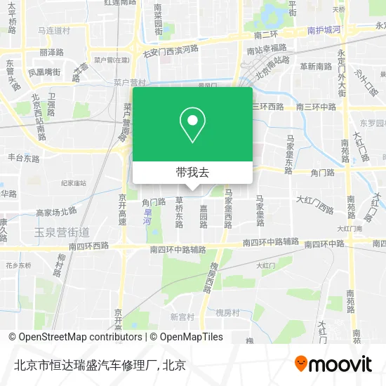 北京市恒达瑞盛汽车修理厂地图