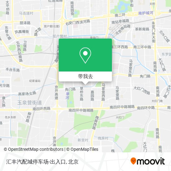 汇丰汽配城停车场-出入口地图