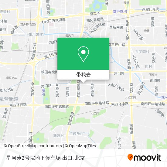 星河苑2号院地下停车场-出口地图
