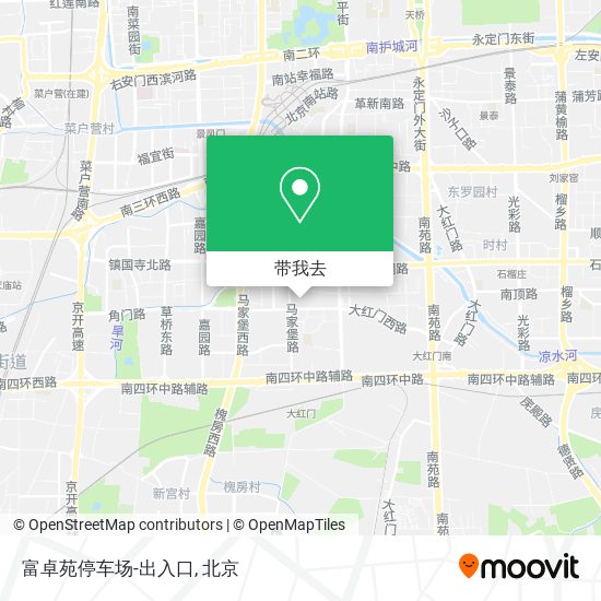 富卓苑停车场-出入口地图