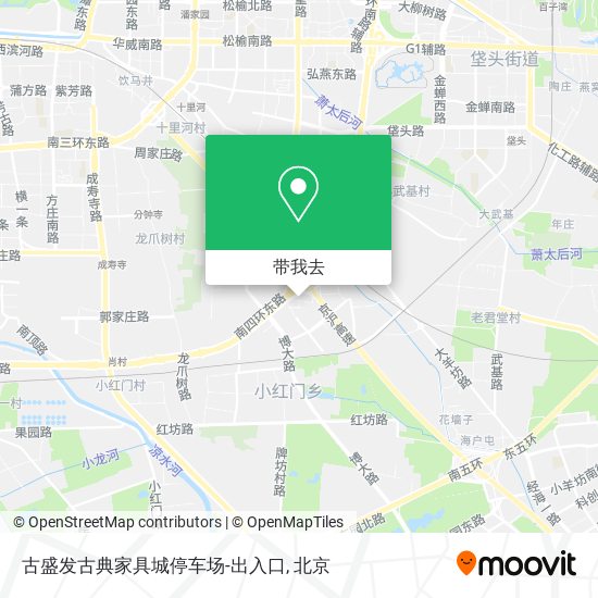 古盛发古典家具城停车场-出入口地图