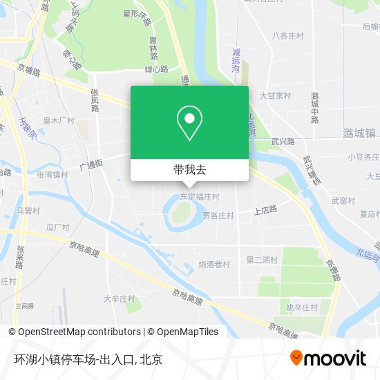 环湖小镇停车场-出入口地图
