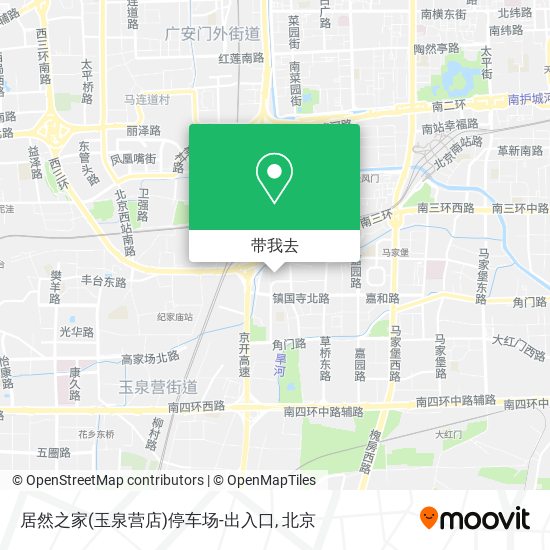 居然之家(玉泉营店)停车场-出入口地图