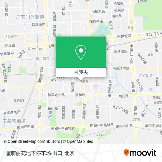 玺萌丽苑地下停车场-出口地图
