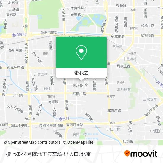横七条44号院地下停车场-出入口地图