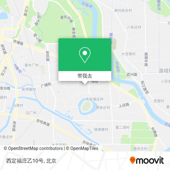 西定福庄乙10号地图