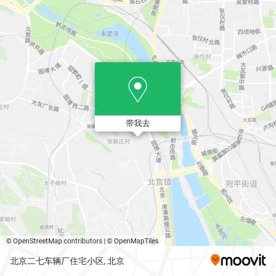 北京二七车辆厂住宅小区地图
