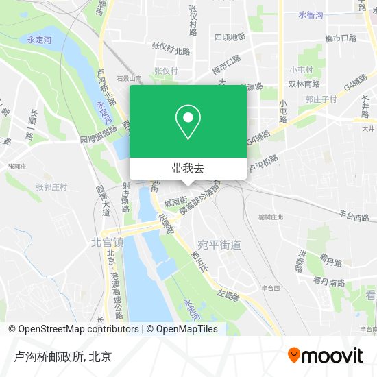 卢沟桥邮政所地图