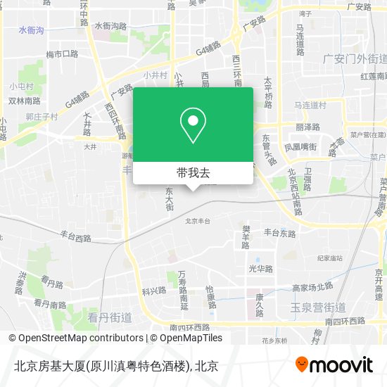 北京房基大厦(原川滇粤特色酒楼)地图