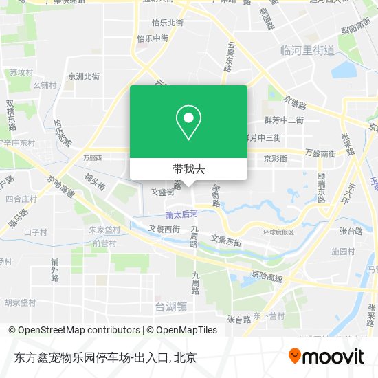 东方鑫宠物乐园停车场-出入口地图