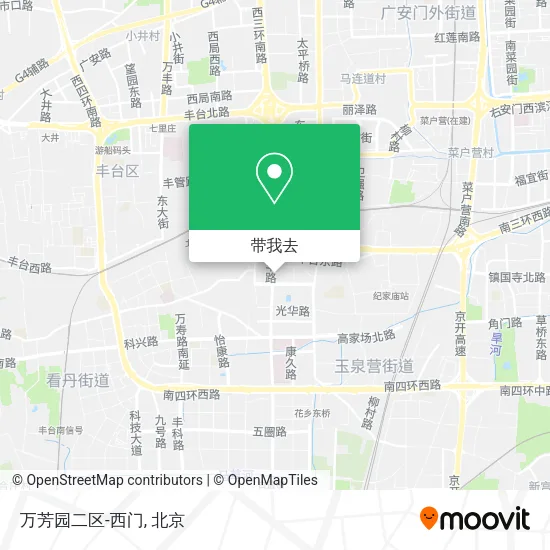 万芳园二区-西门地图