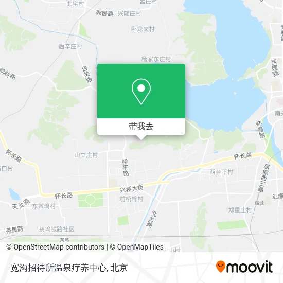 宽沟招待所温泉疗养中心地图