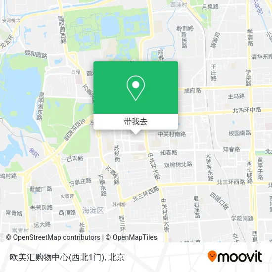 欧美汇购物中心(西北1门)地图