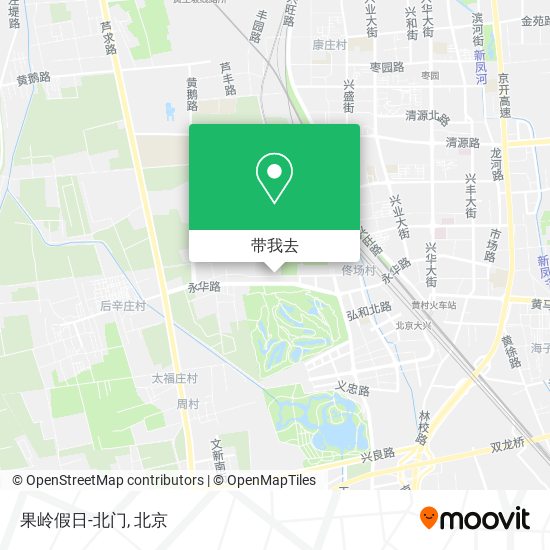 果岭假日-北门地图