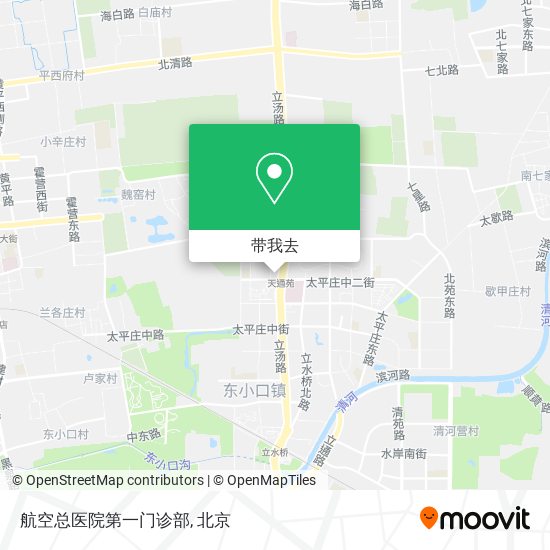 航空总医院第一门诊部地图