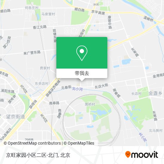 京旺家园小区二区-北门地图