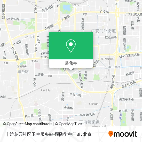 丰益花园社区卫生服务站-预防街种门诊地图