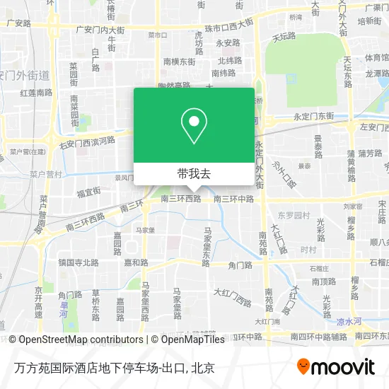 万方苑国际酒店地下停车场-出口地图