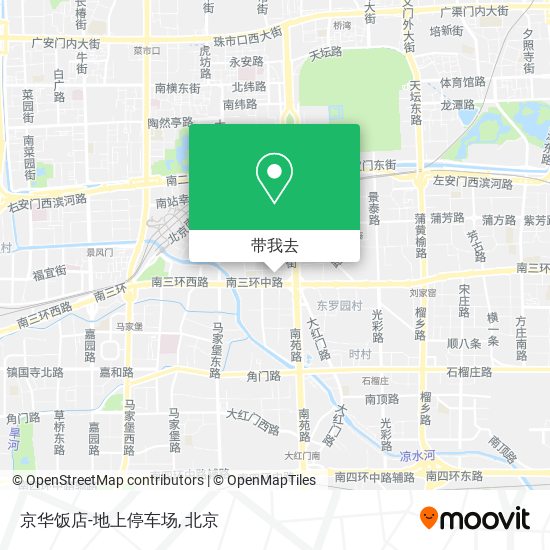 京华饭店-地上停车场地图