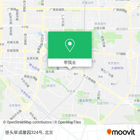 垡头翠成馨园324号地图