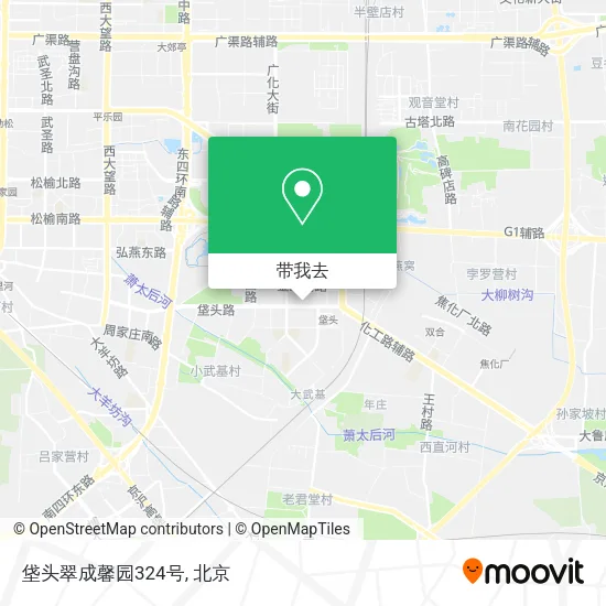 垡头翠成馨园324号地图