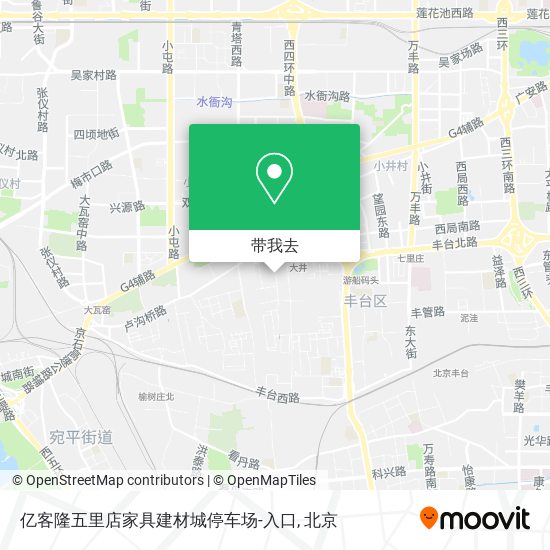 亿客隆五里店家具建材城停车场-入口地图
