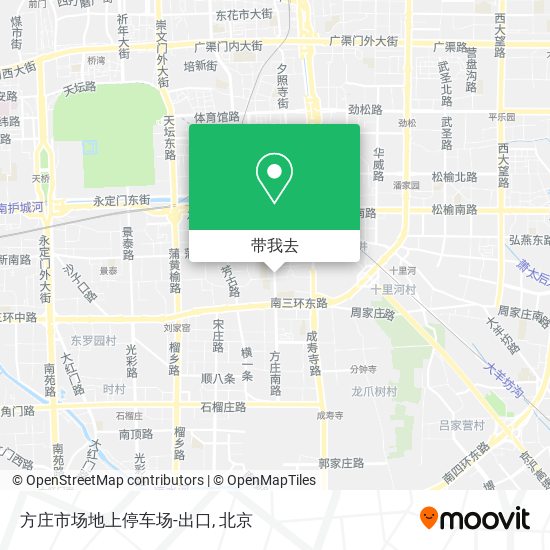 方庄市场地上停车场-出口地图