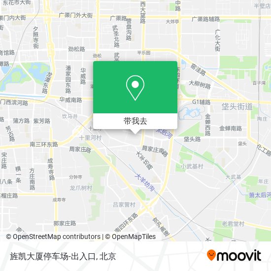 旌凯大厦停车场-出入口地图