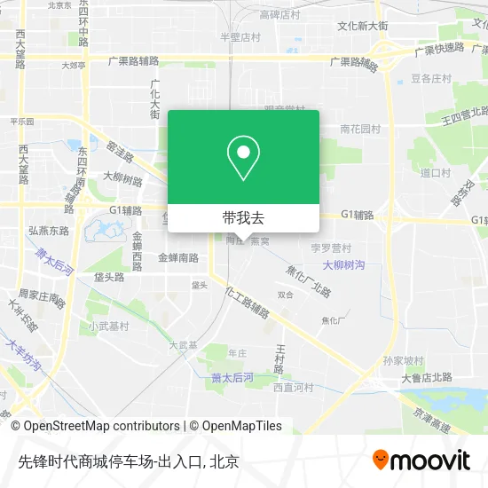 先锋时代商城停车场-出入口地图