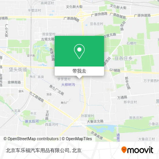 北京车乐福汽车用品有限公司地图