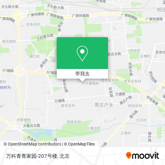 万科青青家园-207号楼地图