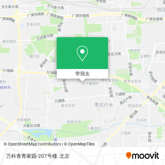 万科青青家园-207号楼地图