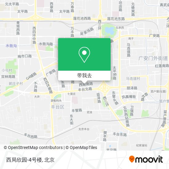 西局欣园-4号楼地图